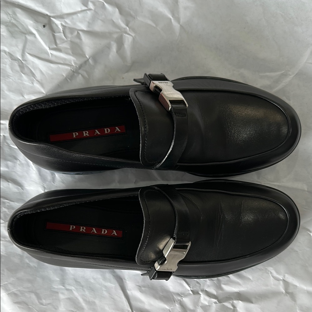 Prada Men's Black Loafers